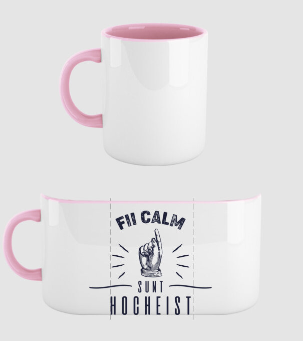 Fii calm, sunt HOCHEIST model roz deschis pe tricou