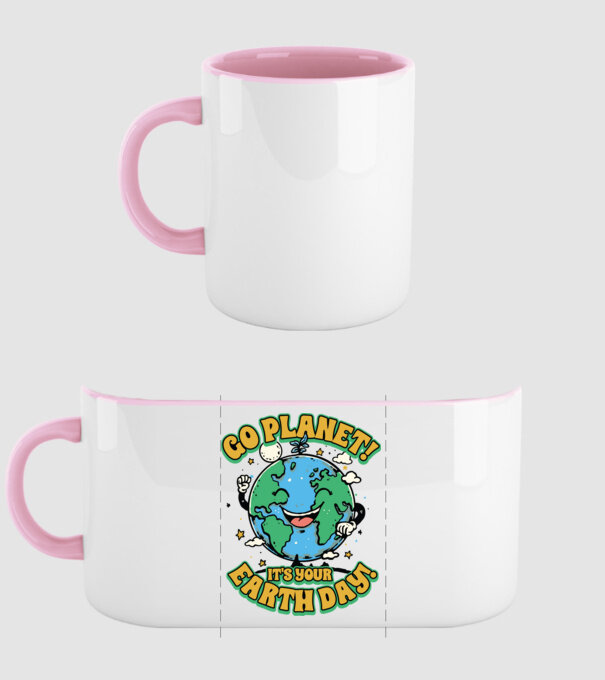 Go planet model roz deschis pe tricou