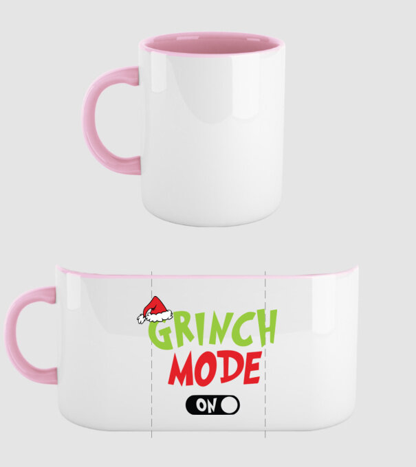 Grinch Mode model roz deschis pe tricou