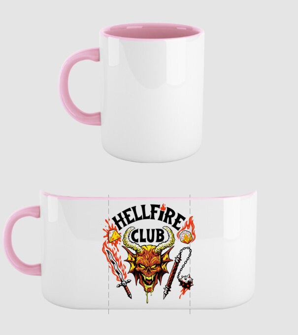 Hellfire ok model roz deschis pe tricou