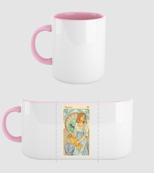 Horoscop Tarot VARSATOR model roz deschis pe tricou