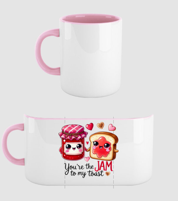 Jam to my Toast model roz deschis pe tricou