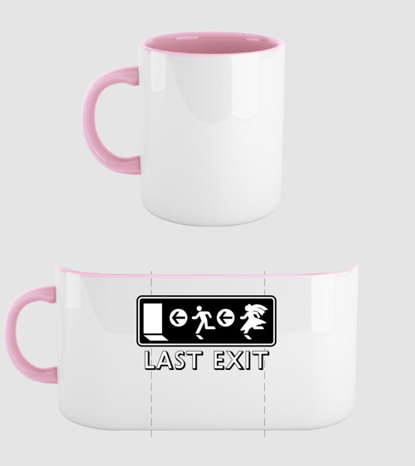 Last Exit model roz deschis pe tricou