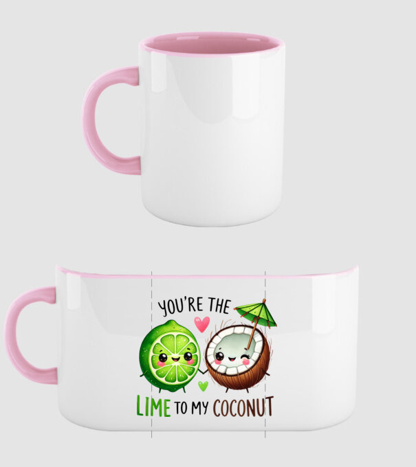 Lime to my Coconut model roz deschis pe tricou