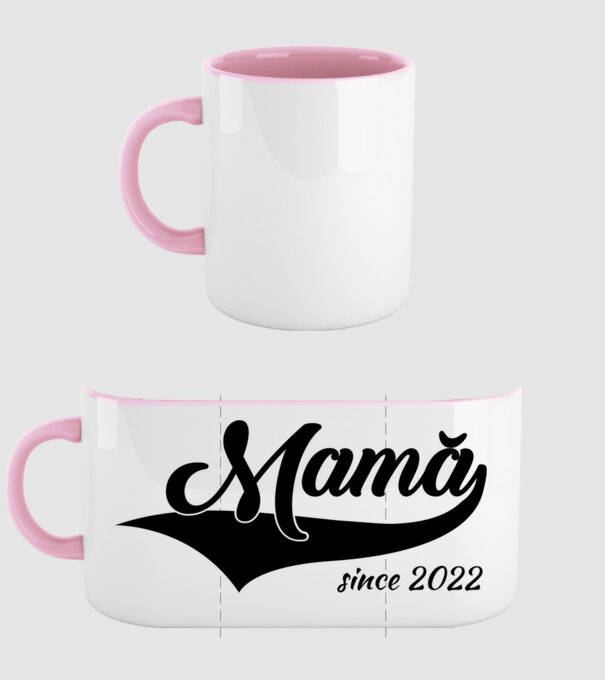 Mamă since 2022 model roz deschis pe tricou
