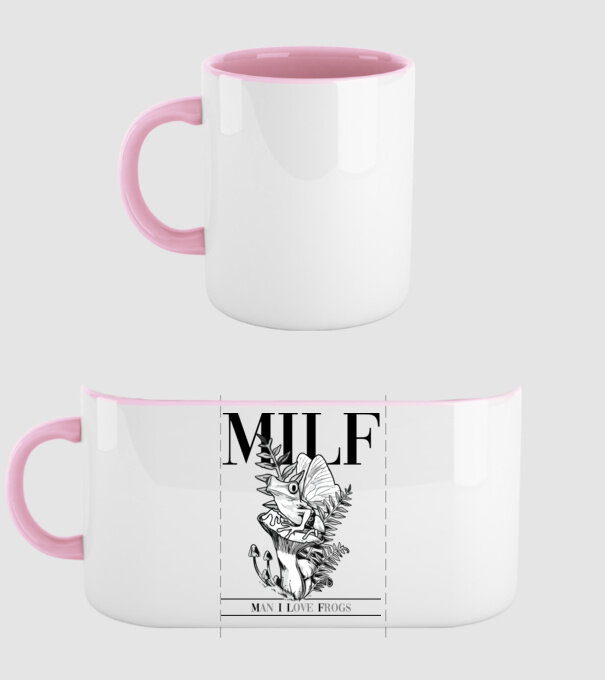 MILF man i love frogs model roz deschis pe tricou