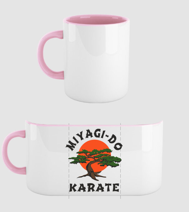Miyagi-do karate cobra kai model roz deschis pe tricou