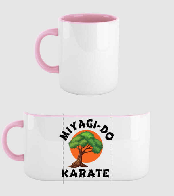 Miyagi-do karate logo model roz deschis pe tricou