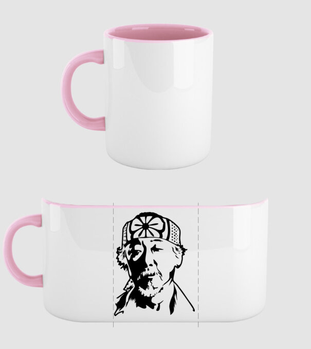 Miyagi head cobra kai model roz deschis pe tricou