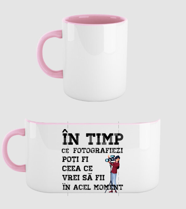 în timp ce fotografiezi poți fi ceea ce vrei să fii - în acel moment model roz deschis pe tricou