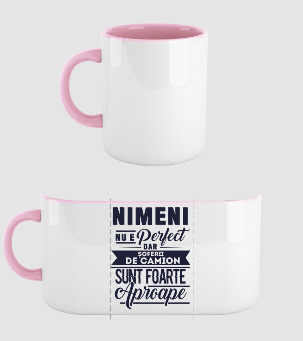Nimeni nu e perfect, dar șoferii de camion sunt foarte aproape model roz deschis pe tricou