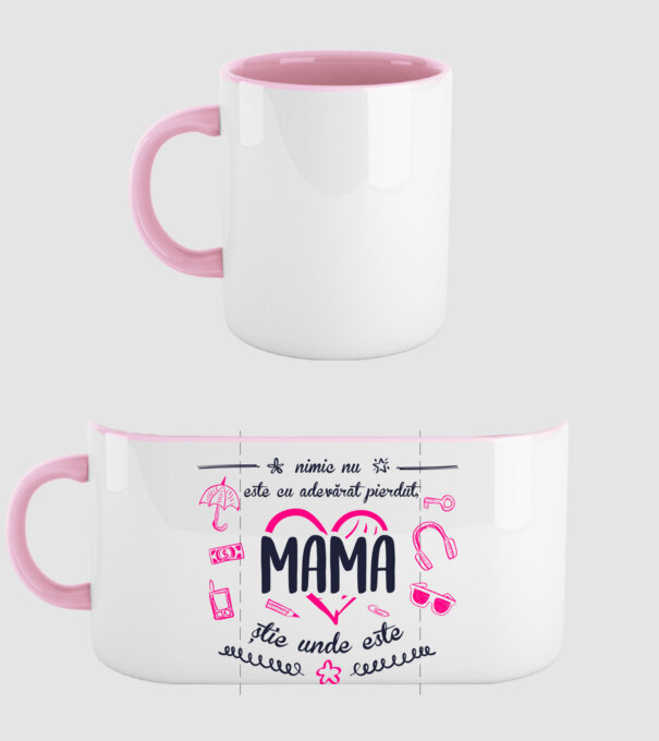 nimic nu este cu adevărat pierdut, mama știe unde este model roz deschis pe tricou