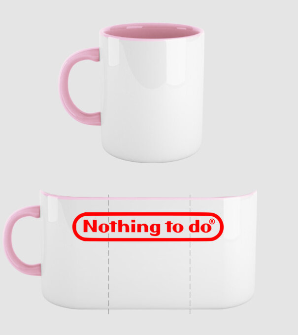 Nothing to do model roz deschis pe tricou