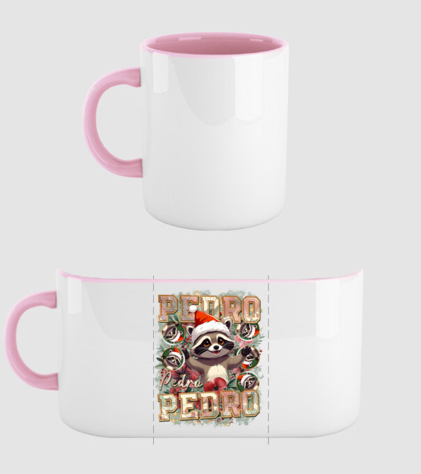 Pedro pedro flower xmas model roz deschis pe tricou