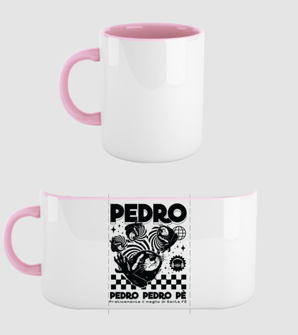 Pedro techno model roz deschis pe tricou