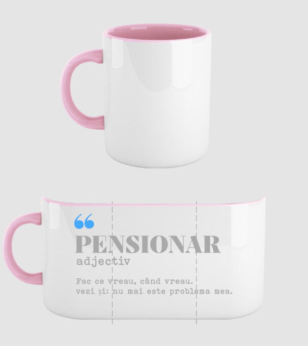 pensionar. adjectiv: fac ce vreau, când vreau. vezi și: nu mai este problema mea. model roz deschis pe tricou
