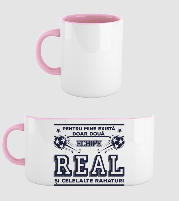 Pentru mine există doar două echipe, Real și celelalte rahaturi model roz deschis pe tricou