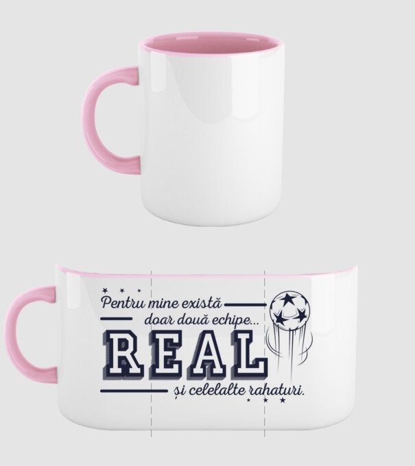 Pentru mine există doar două echipe, Real și celelalte rahaturi model roz deschis pe tricou