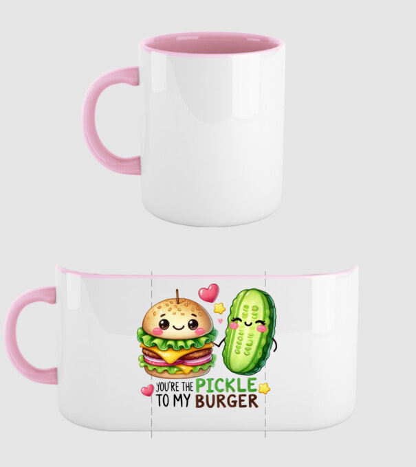 Pickle to my Burger model roz deschis pe tricou