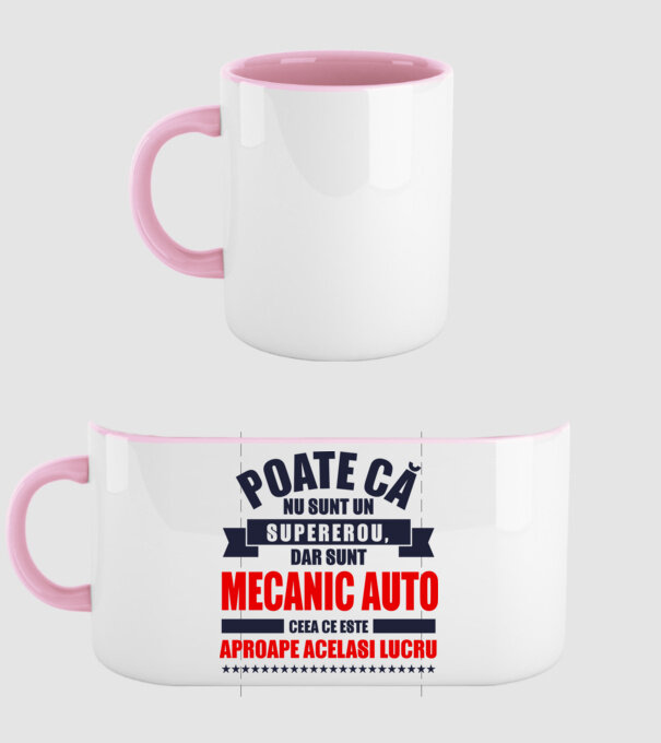 Poate că nu sunt un supererou, dar sunt MECANIC AUTO, ceea ce este aproape același lucru model roz deschis pe tricou