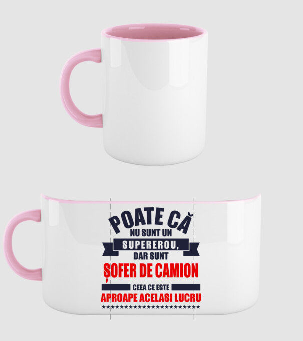 Poate că nu sunt un supererou, dar sunt ȘOFER DE CAMION, ceea ce este aproape același lucru model roz deschis pe tricou