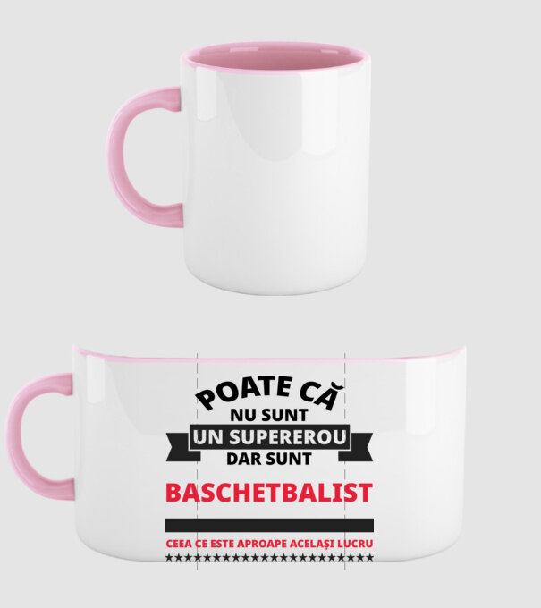 Poate că nu sunt un supererou, dar sunt BASCHETBALIST, ceea ce este aproape același lucru model roz deschis pe tricou