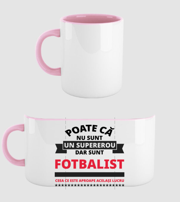 Poate că nu sunt un supererou, dar sunt FOTBALIST, ceea ce este aproape același lucru model roz deschis pe tricou