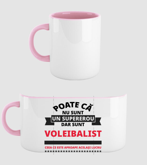 Poate că nu sunt un supererou, dar sunt VOLEIBALIST, ceea ce este aproape același lucru model roz deschis pe tricou