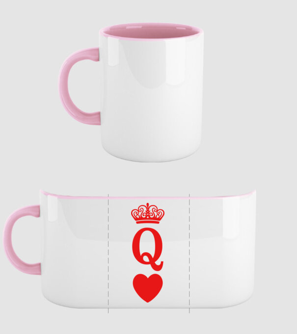 Queen model roz deschis pe tricou