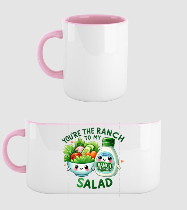 Ranch to my Salad model roz deschis pe tricou