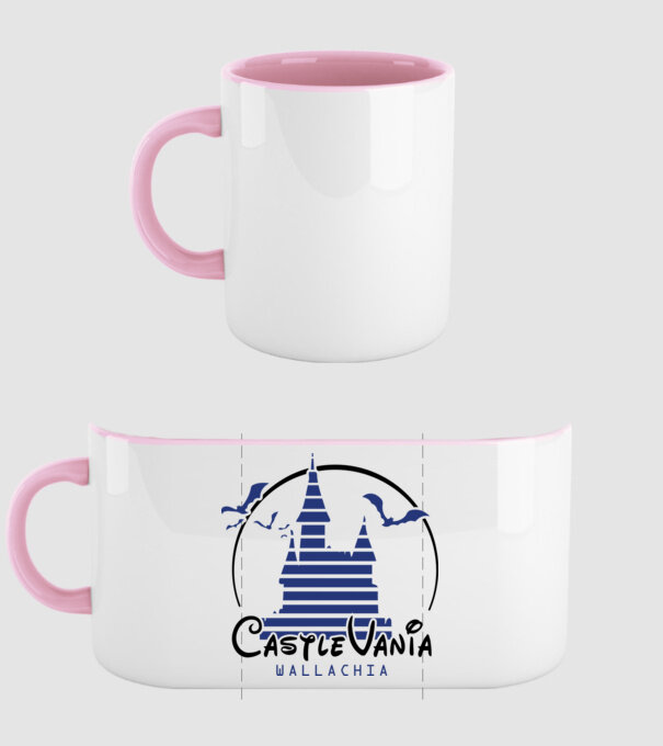 România CastleVania model roz deschis pe tricou