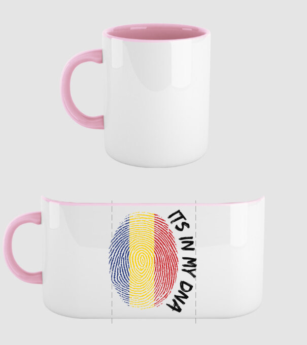 România fingerprint model roz deschis pe tricou