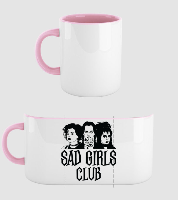 Sad Girls Club model roz deschis pe tricou