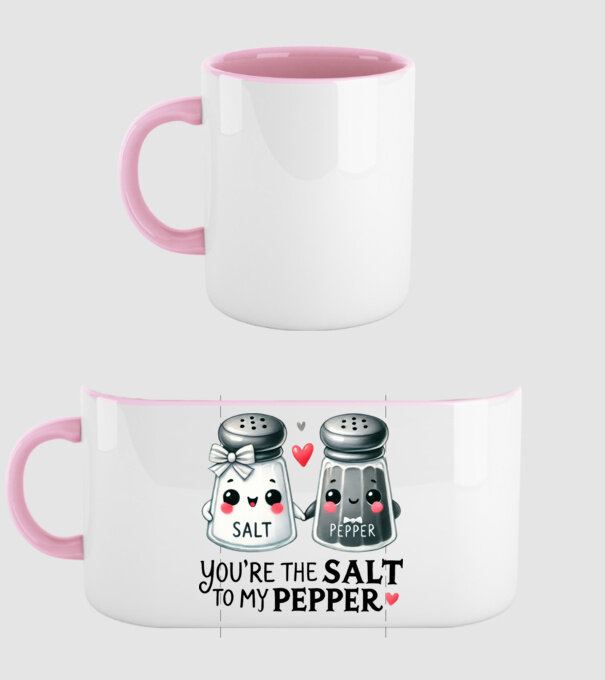 Salt to my Pepper model roz deschis pe tricou
