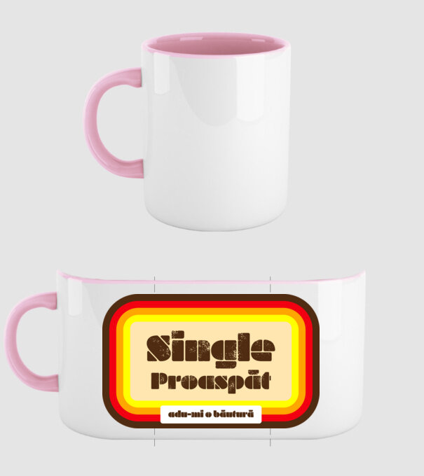 single proaspăt - adu-mi o băutură model roz deschis pe tricou