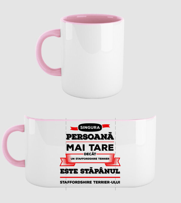 singura persoană mai tare decât un Pinscher la este stăpânul Pinscherului model roz deschis pe tricou