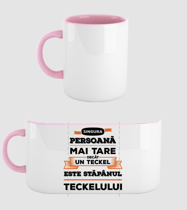 singura persoană mai tare decât un Teckel este stăpânul Teckelului model roz deschis pe tricou