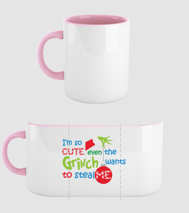 So cute Grinch model roz deschis pe tricou