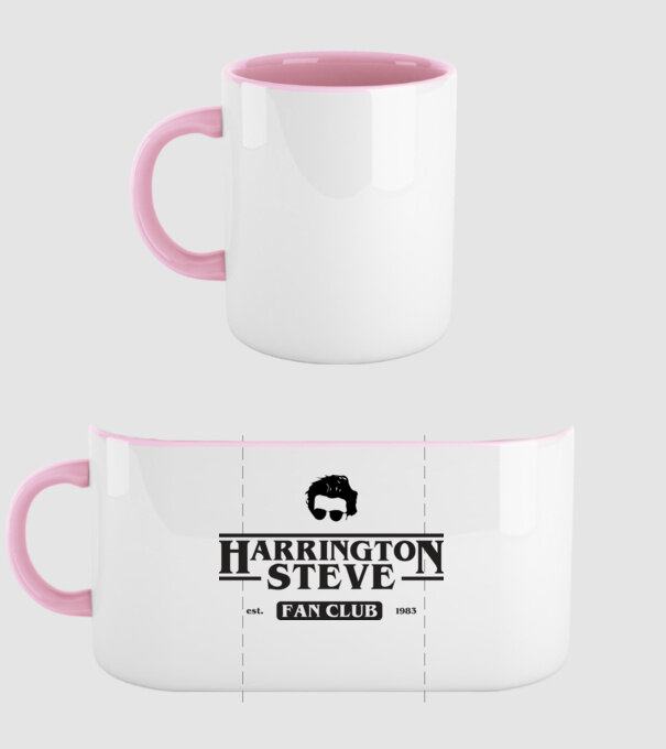 steve harrington fan club model roz deschis pe tricou