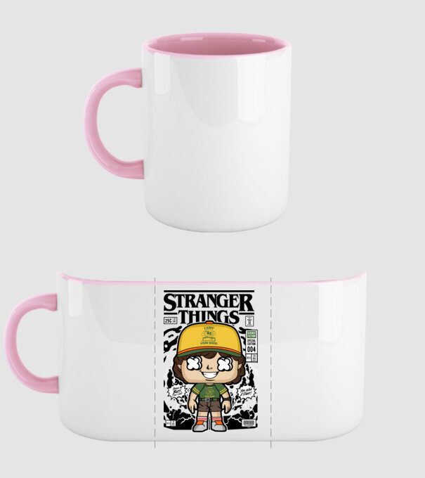stranger things cereal model roz deschis pe tricou