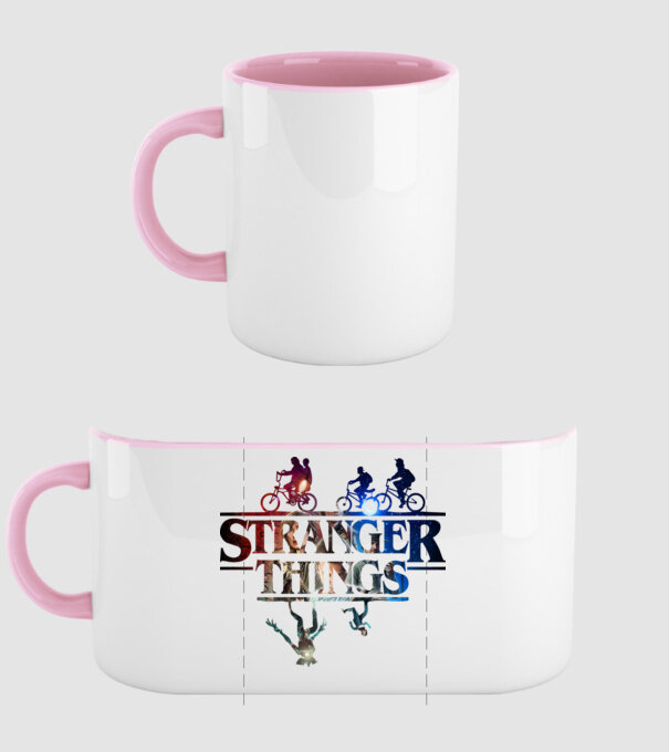 stranger things quote poster2 model roz deschis pe tricou