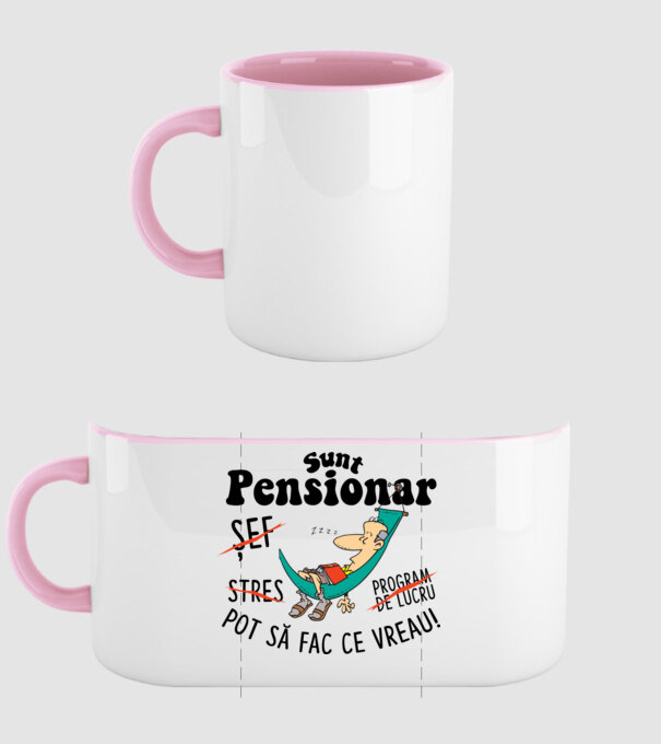 Sunt pensionar - pot să fac ce vreau! stres, program de lucru, șef model roz deschis pe tricou