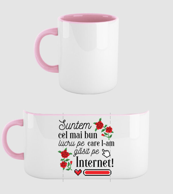Suntem cel mai bun lucru pe care l-am găsit pe internet model roz deschis pe tricou