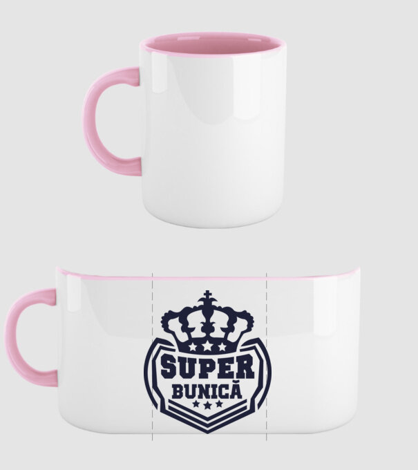 super bunică model roz deschis pe tricou