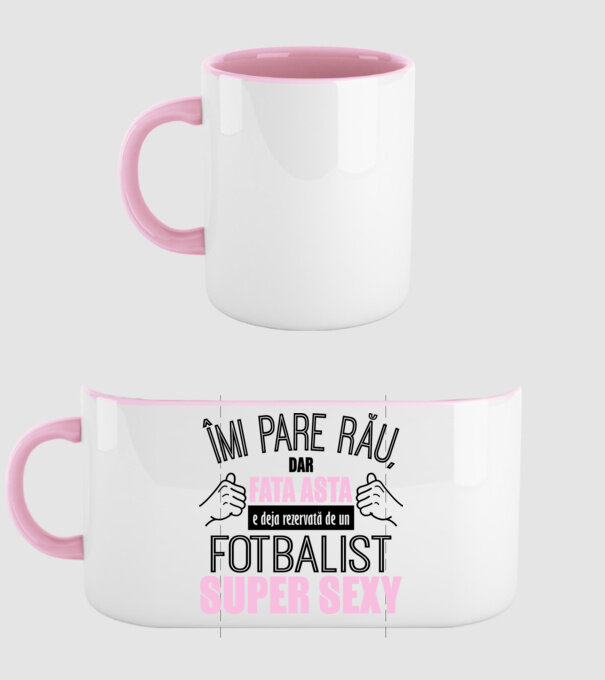 Îmi pare rău, dar fata asta e deja rezervată de un FOTBALIST super sexy model roz deschis pe tricou