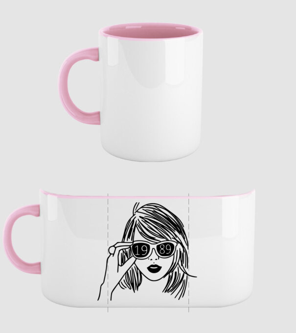 Taylor Swift 1989 model roz deschis pe tricou