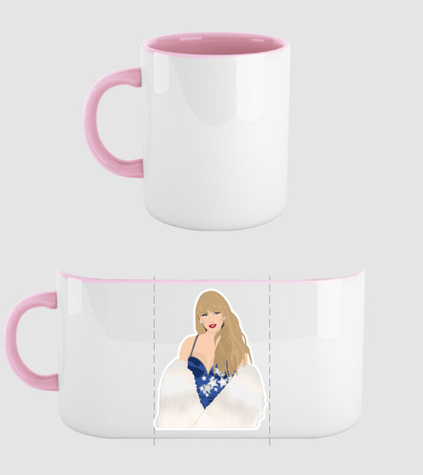Taylor Swift blue model roz deschis pe tricou