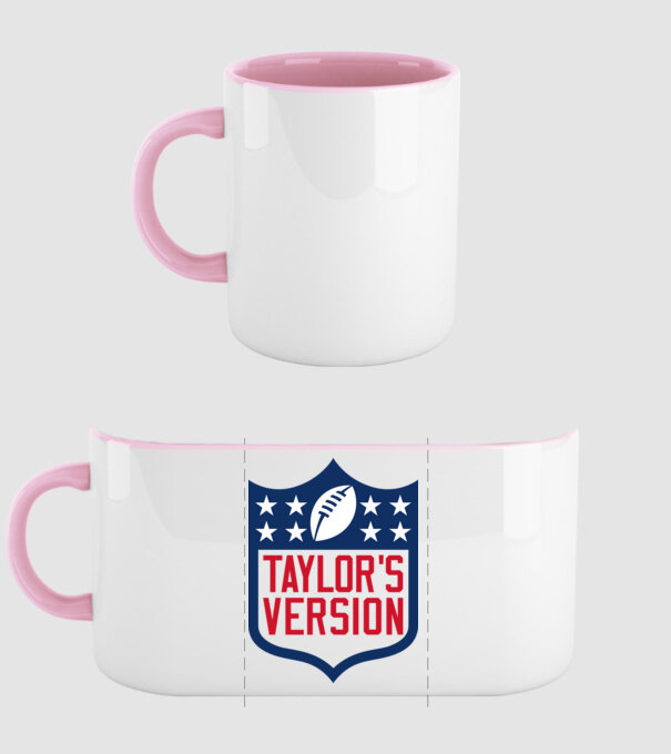 Taylor Swift football logo model roz deschis pe tricou