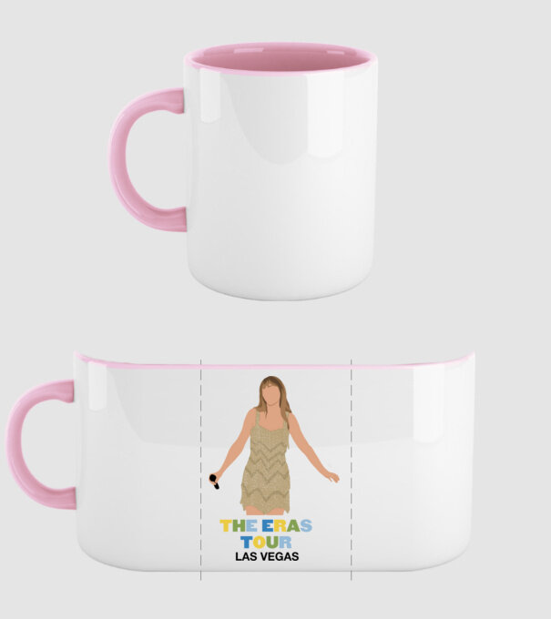 Taylor Swift The Eras Tour Las Vegas model roz deschis pe tricou