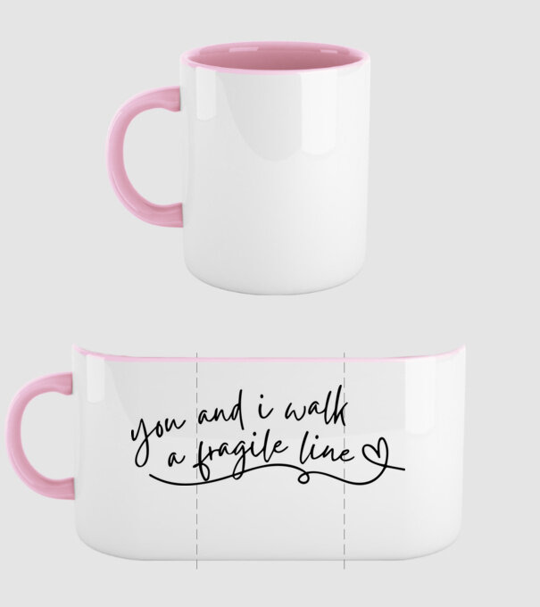 Taylor Swift you and i walk a fragile line model roz deschis pe tricou